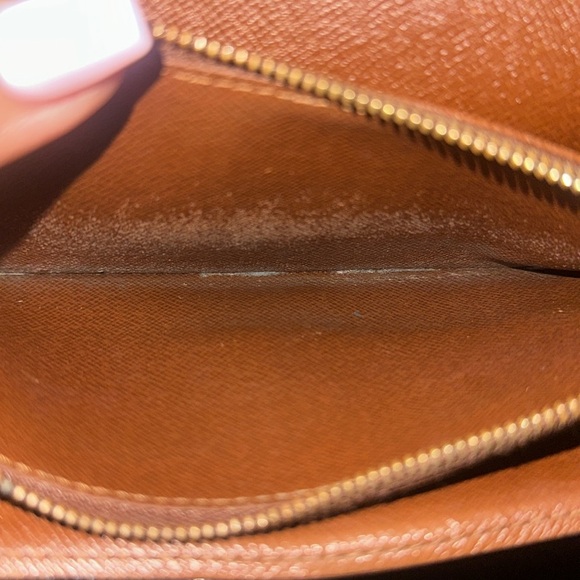 Authentic Louis Vuitton Brown long Sarah Monogram Wallet Certified - Picture 5 of 12